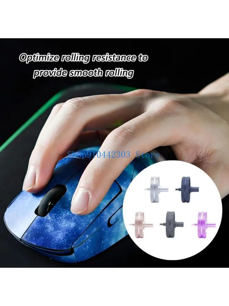 652F Quick Install Metal Wheel Roller Replacement Noise reductions Design For GPW 1, 2, 3,4 Mouse Enhances Productivity