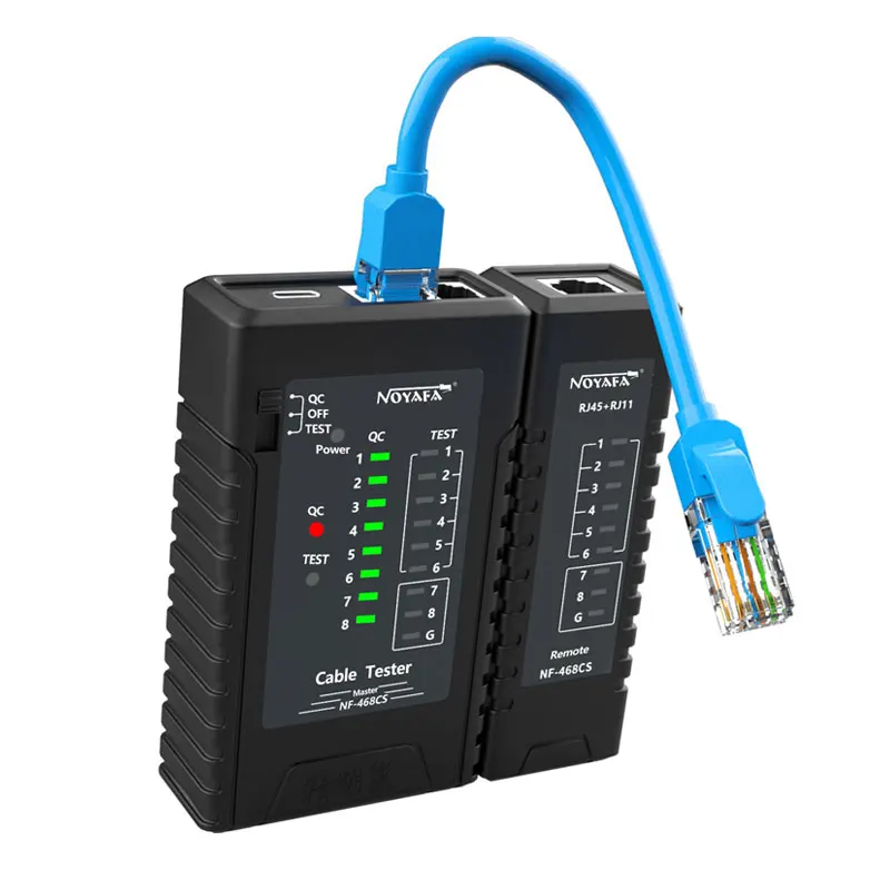 NOYAFA NF-468CS New Network Cable Tester Continuity Test Check RJ45/RJ11/RJ12/CAT5/CAT6/POE Multifunctional Automatically Tests