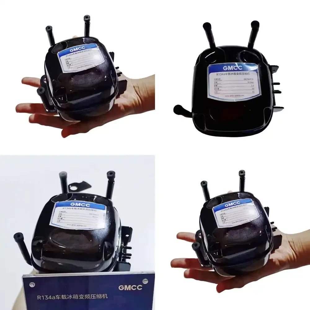 

Портативный компрессор GMCC для автомобильного холодильника DE15M1P, 12В/24В постоянного тока, на хладагенте R134a, компактный, автомобильный