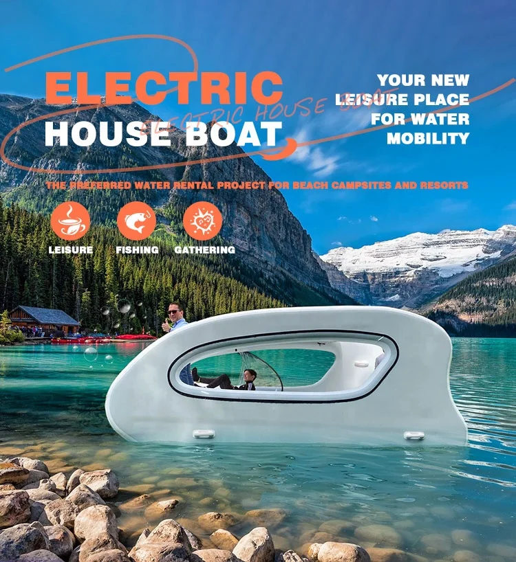4,5 m ELECTRICAT il pontone da crociera a catamarano alimentato da sole, barca solare gonfiabile pieghevole