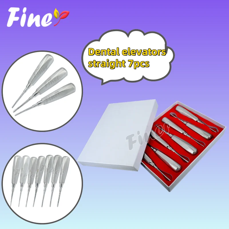 

Finer стоматологические лифты стоматологический лифт корневой лифт для извлечения зубов прямой 7 шт. хирургические инструменты стоматологический инструмент