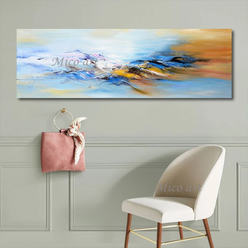 

Abstract Handmade Canvas Picture Art Poster, Acrylic Decoration Items, Frameless Home Artwork Paintings for Living Room Wall