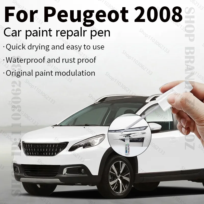 

Для Peugeot 2008 2013-2025 P21 P54 ручка для ремонта краски, средство для удаления царапин, автоаксессуары «сделай сам», черный, белый, серый, синий, оранжевый