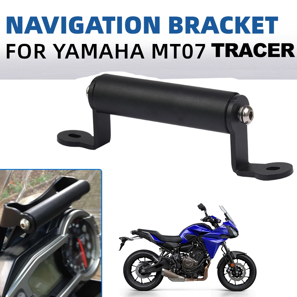 

Motorcycle Expansion Mobile Phone Navigation Bracket Stand Holder GPS Plate Handlebar For YAMAHA MT-07 MT07 Tracer 2016 2017