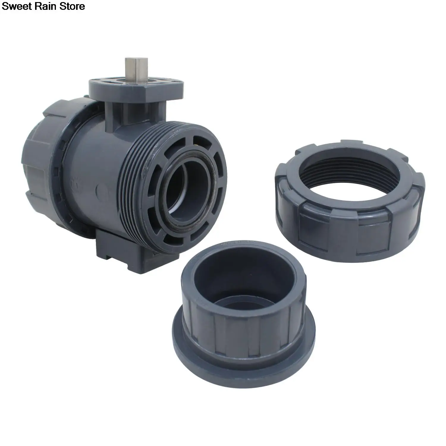 1pc pvc motorized valve for pipeline electric actuator pneumatics shut off valve pvc plastic 15/20/25/32/40/50/65/80/100 ball