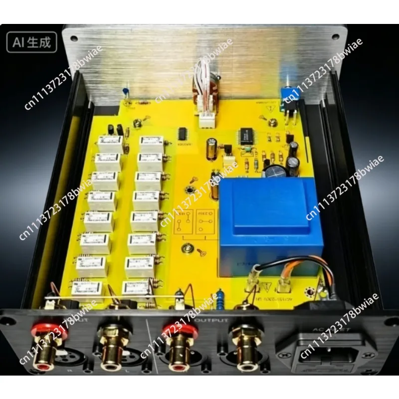 High Accuracy 0.1% Balanced Potentiometer Passive Preamp Relay Volume Controller with XLR Interface for Professional Audio