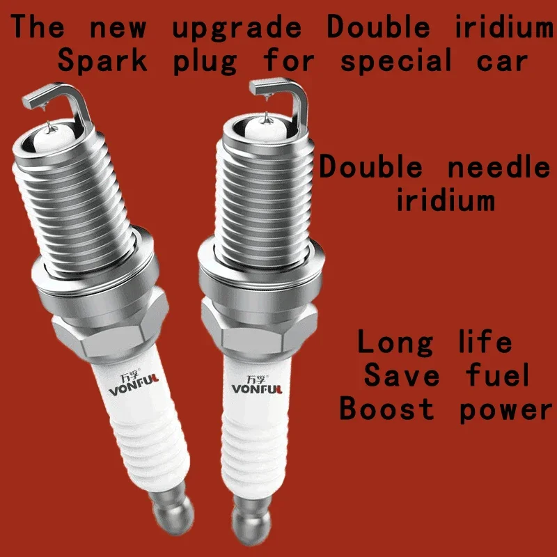 4pcs Dual Iridium Spark Plug IT20TT 4714 fit for AUSTIN AMBASSADOR 1.7 2.0 1982-1984 Hatchback