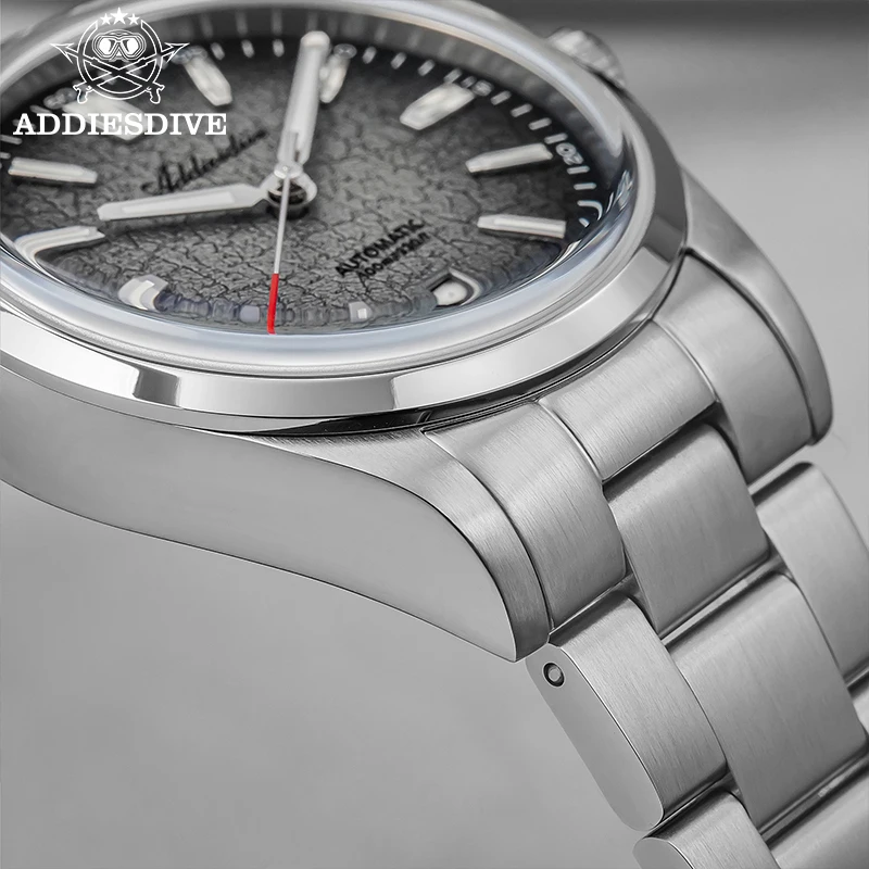 ADDIESDIVE 39 мм мужские часы для дайвинга AD2531 BGW9 супер светящиеся 10 бар водонепроницаемые 8215 механизм автоматические механические часы reloj