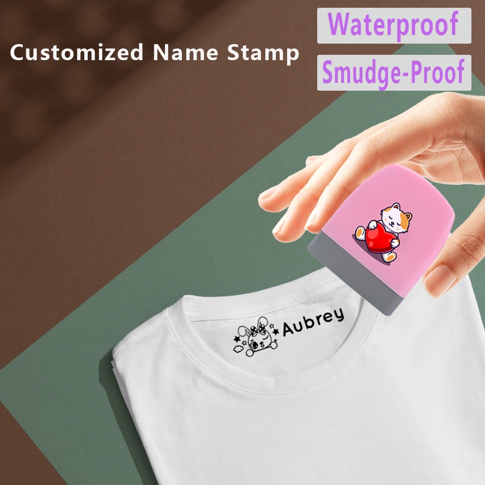 NEW Kitten Love Crystal Sticker Pattern Custom Name Seal Durable Can print Clothes, Sheets, Hats, Shoes and Other Textiles