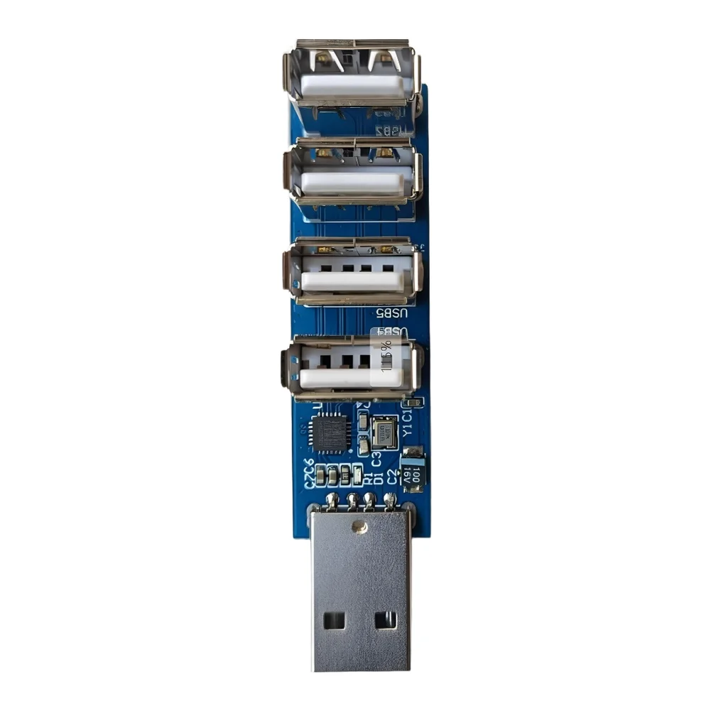 USB 2.0 Hub CH334F 4-Port Expansion Switch for Laptop Desktop Compatible with USB 2.0 Certified Peripherals and Controllers