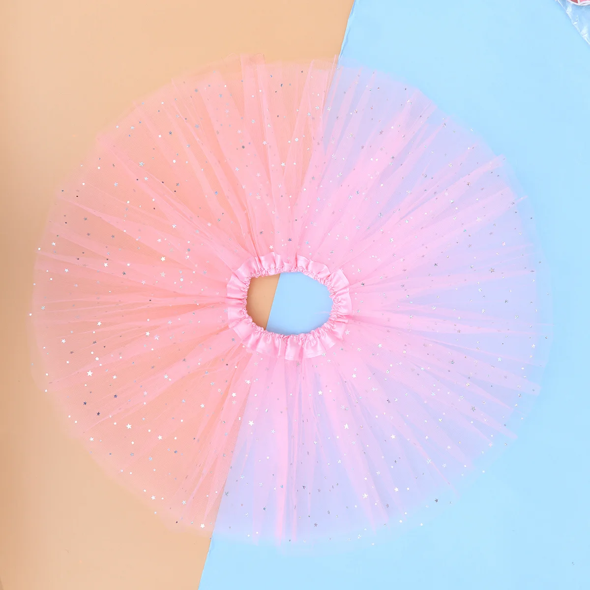 

Baby Girl Skirts Net Veil Skirt Kids Clothes Pink Birthday Gift Toddler Ball Gown Party Wear Elastic Waistband Tulle Layer