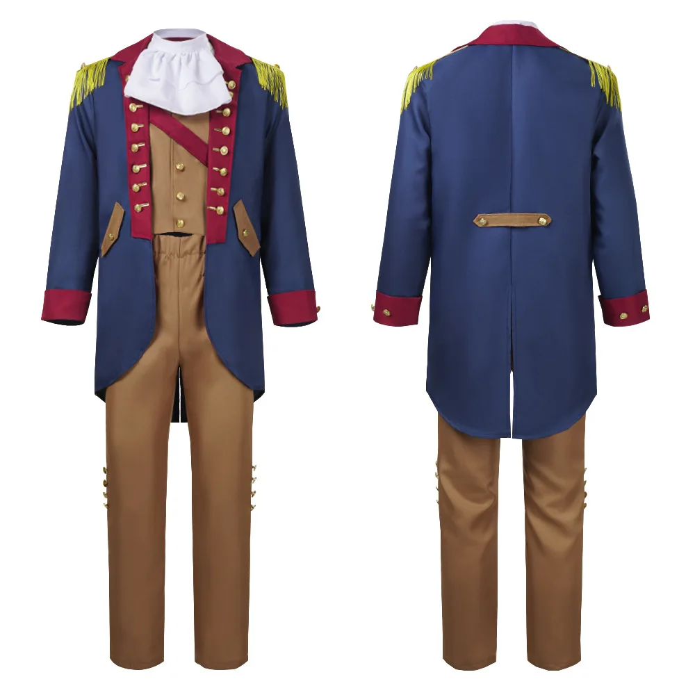 Disfraz del Periodo Colonial, Disfraz del Presidente George Washington, Disfraz del Musical Hamilton, Uniforme Militar Retro, Disfraz para Representaciones