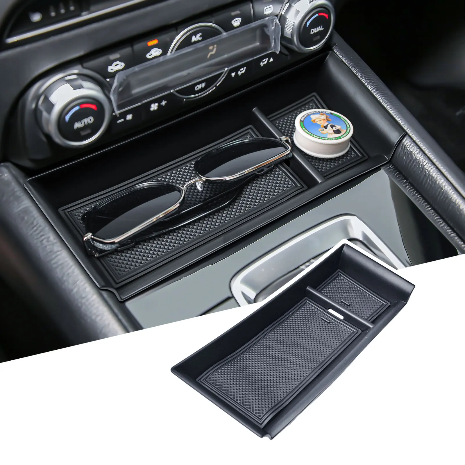 

Tucknbox Center Console Organizer Interior Accessories for Mazda CX-5 2022 2023 2024 2025 Front Console Car Armrest Storage Box