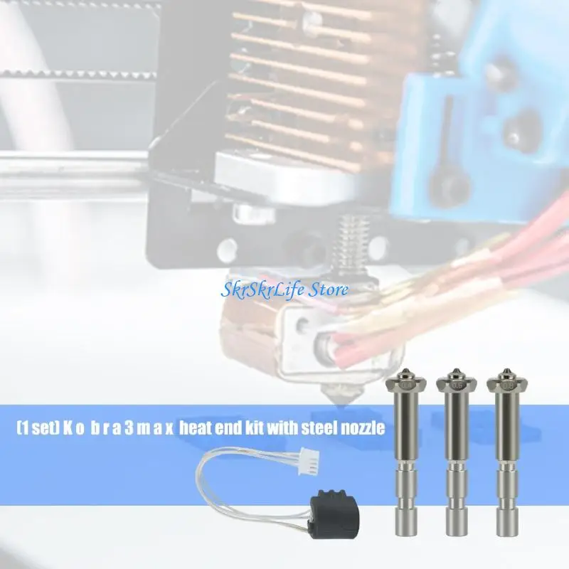 

E65E Steel Nozzle Hotend Upgrades Enhanceds Thermals Stability For 600mm/s Printing