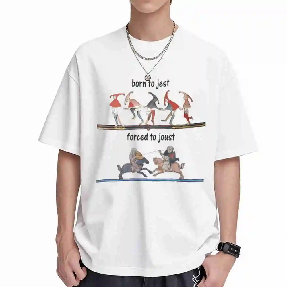Born To Jest Forced Joust Short Sleeve Tee 100% Cotton T-Shirt