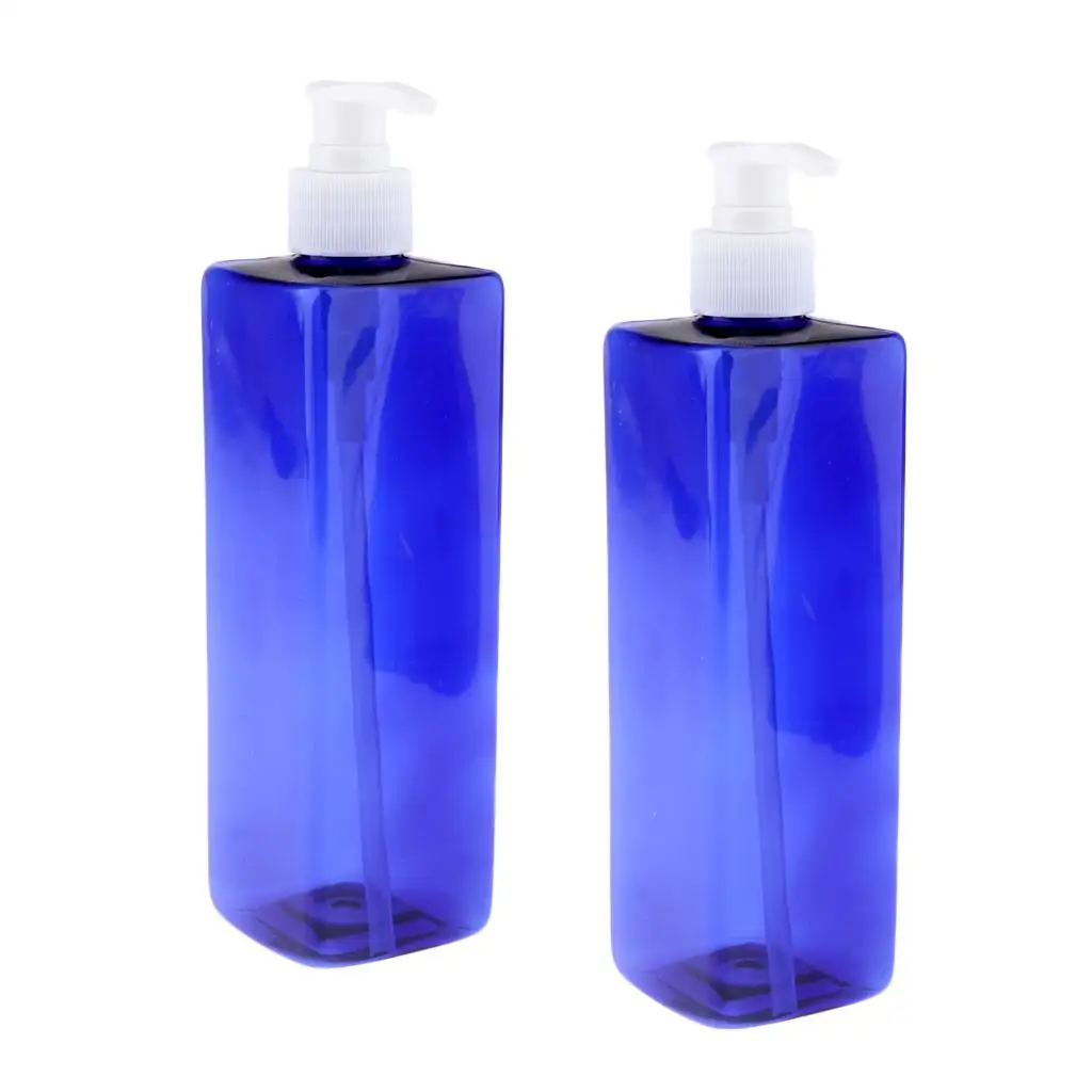 2-4 Packung 2x500ml leerer Shampoo Conditioner Pump flasche Spender behälter weiß