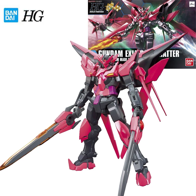 

Bandai Genuine Gundam HG Series Model Garage Kit 1/144 Anime Figure GUNDAM EXIA DARK MATTER Boy Action Assembly Collection Model