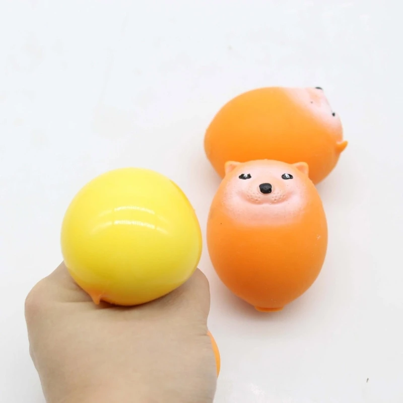 Multipurpose Soft Silicone Materials Shiba Inu Squeeze Toy Portable for Parties Supplies and Playtimes Easy to Use