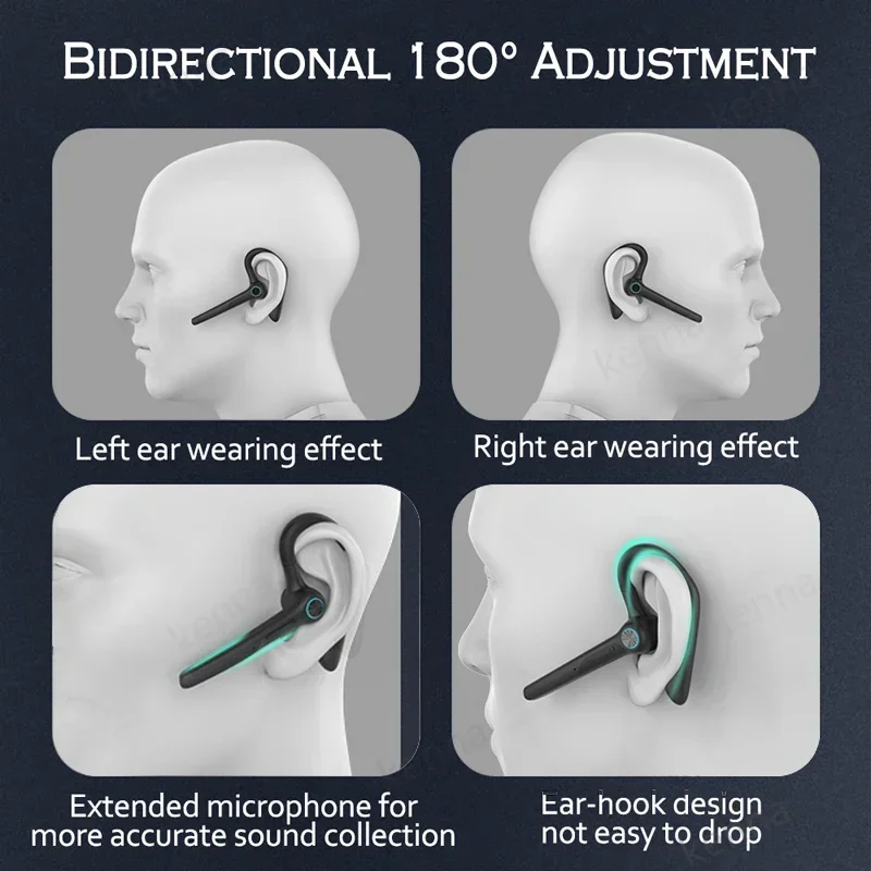 마이크 포함 무선 헤드폰, 블루투스 헤드셋 이어폰
