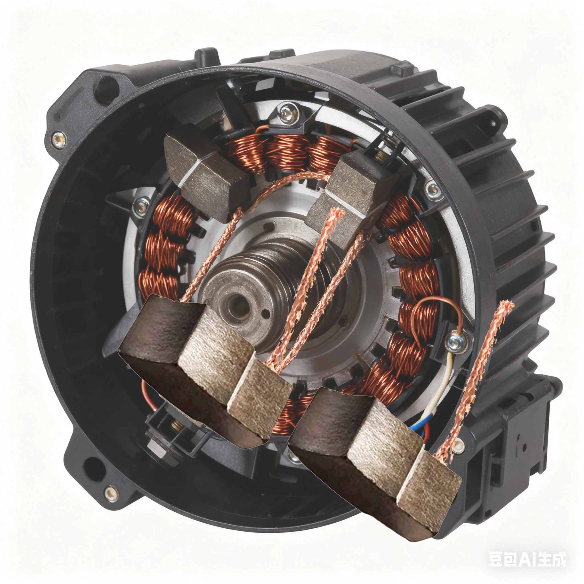 

2pcs Carbon Brush Automotive Fan Motor Brushes Carbon Brushes Automotive Electronic Fan Motor Wear Items Replacement Part