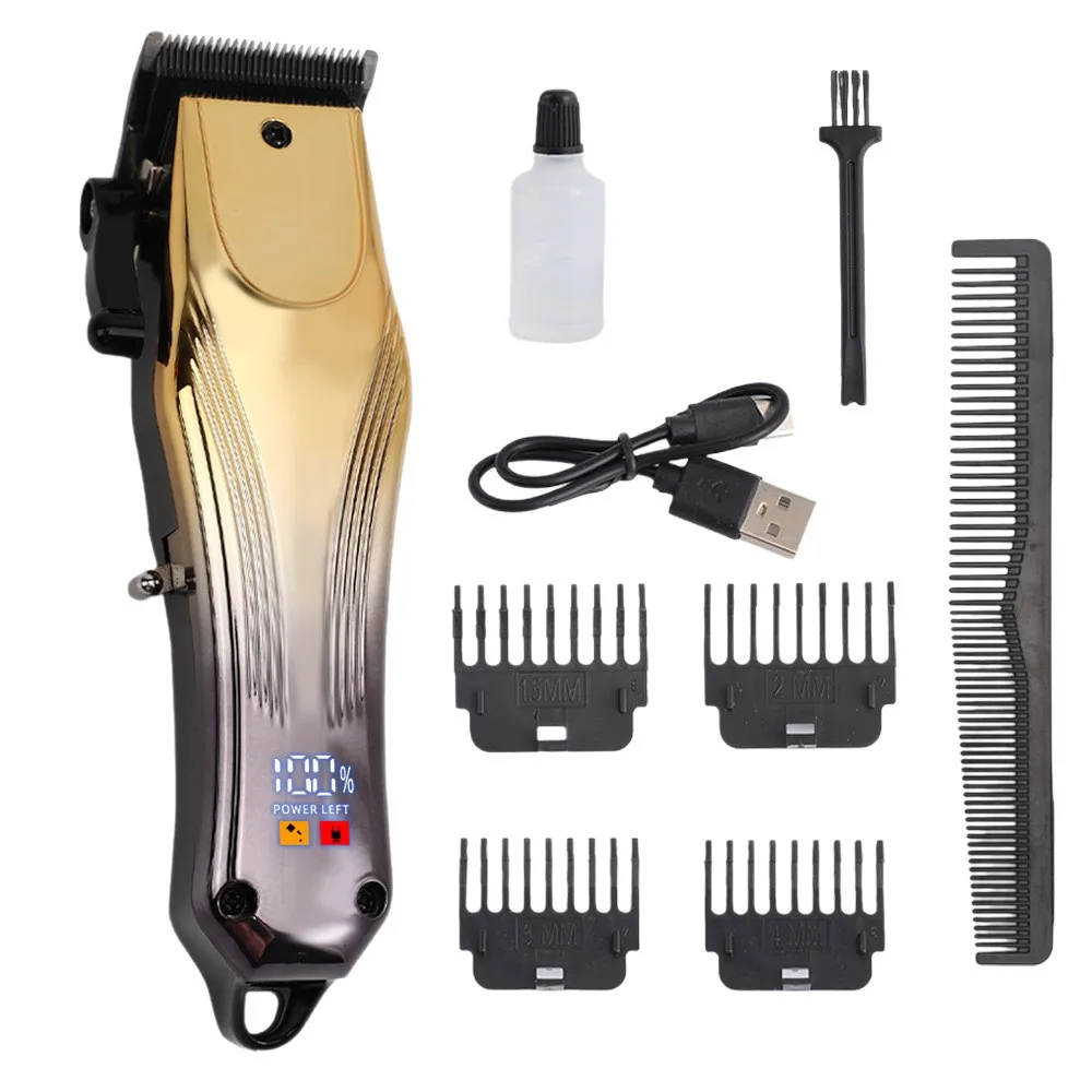 

Электрическая машинка для стрижки волос с цифровым дисплеем, бритвенная головка, парикмахерский инструмент, парикмахерская, масло для стрижки волос с градиентом, электрическая машинка для стрижки волос