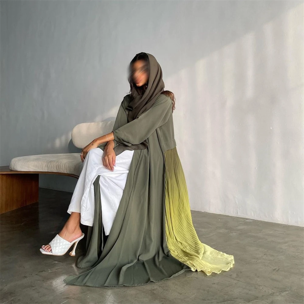 

Ramadan Abaya Muslim Open Kimono Women Cardigan Maxi Dress Turkey Kaftan Islamic Eid Party Dubai Aabic Long Robe Jalabiya Caftan