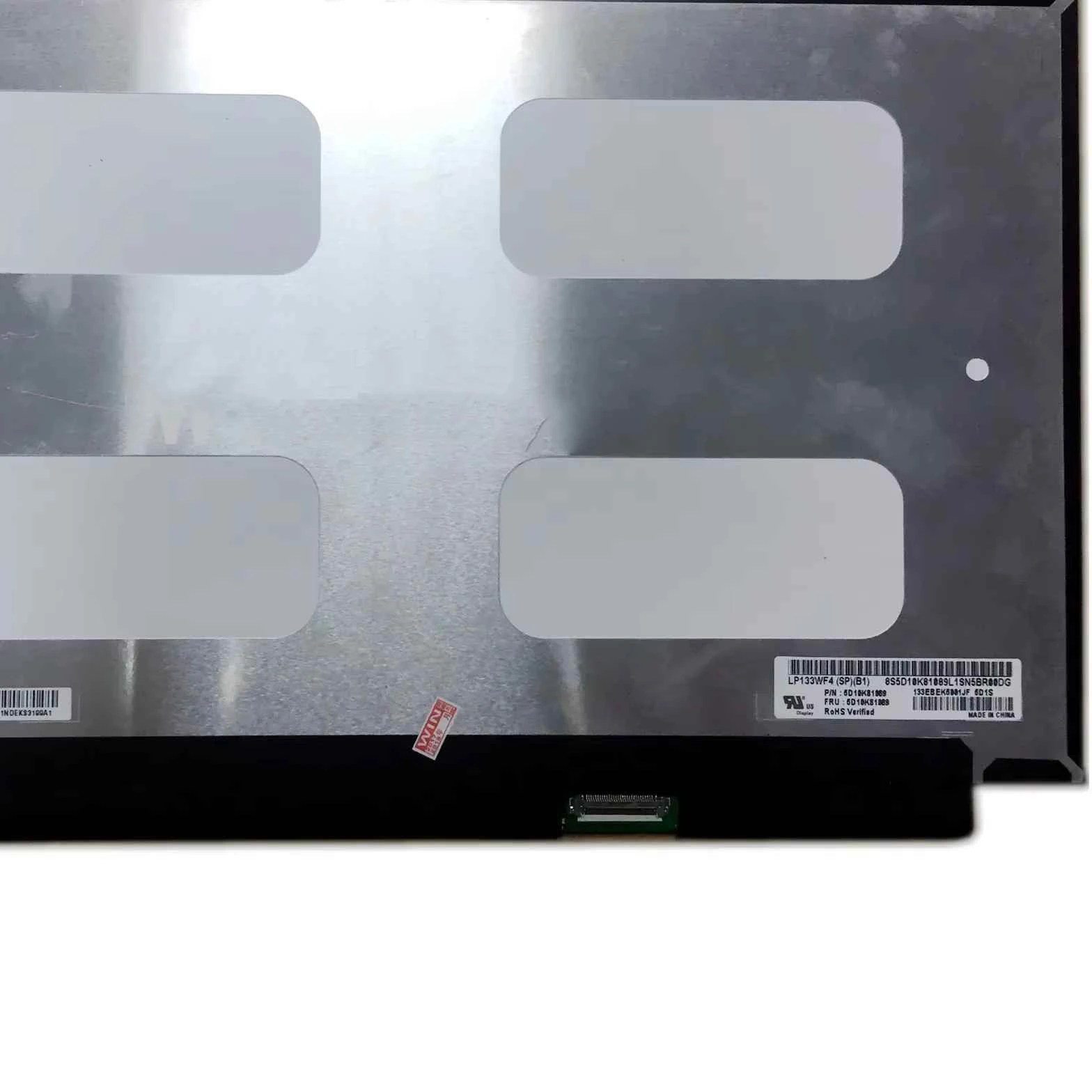 SPB1 layar LED Laptop Panel NTSC 72% 30 pin, layar LED IPS 60HZ eDP