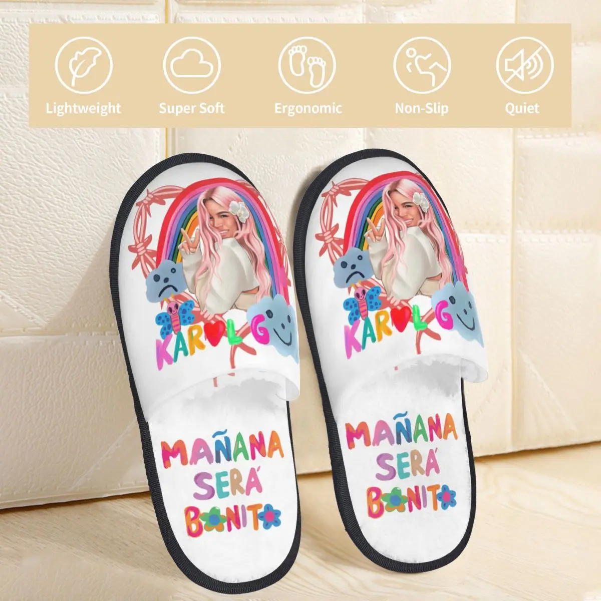 Manana Sera Bonito Karol G Sirenita pantofole da casa camera da letto Soft Memory Foam Slides antiscivolo