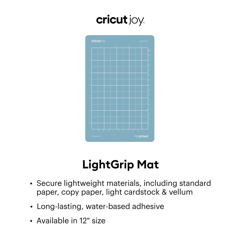 LightGrip Adhesive Cutting Mat 4.5in x 12in Machine Projects Compatible with Paper Cardstock Vellum Long-lasting Adhesive