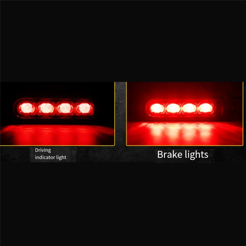 

Rear LED Brake Light Side Marker Motorcycle Lights For Davidson Street Glide, Road Glide, Road King 2014-2022