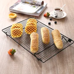 Rectangle Stainless Steel Baking Cooling Rack Wire Grid Pizza Cake Stand Non-stick Bread Biscuit Food Tray Kitchen Accessories