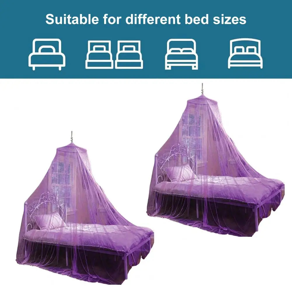 Easy Installation Mosquito Net Breathable Single Door Mosquito Net Bed Canopy with Easy Installation Fully Enclosed for Peaceful