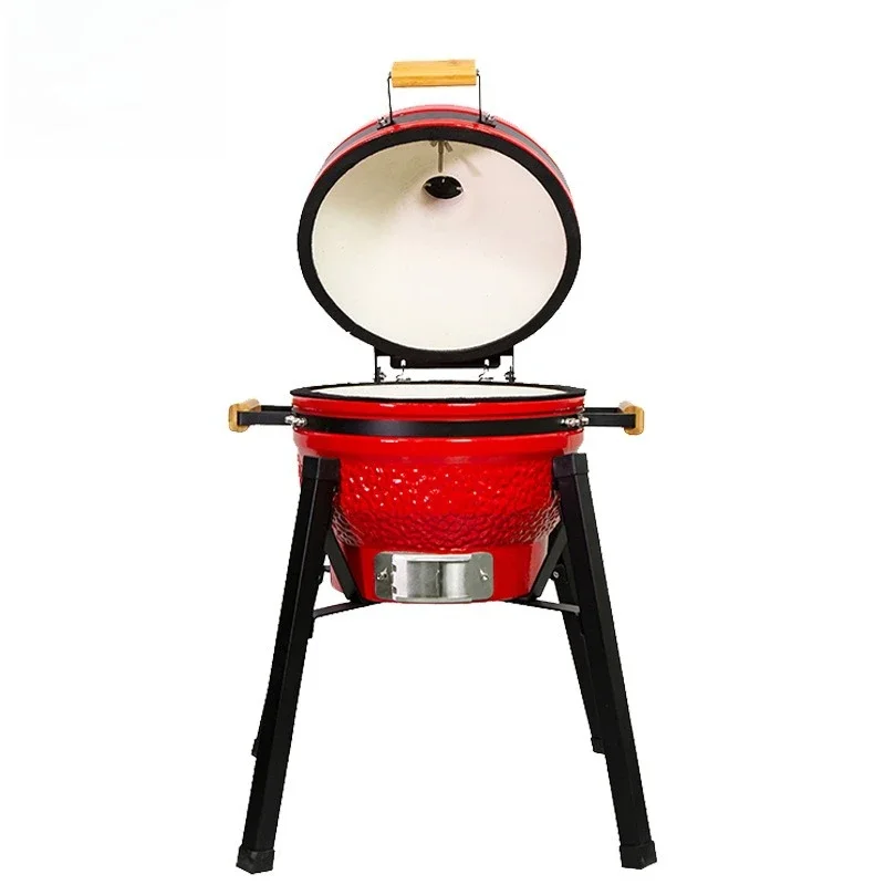 BBQ Home Outdoor 16 inch Ceramic Barbecue Stove Portable Villa Courtyard Balcony Barbecue Stove