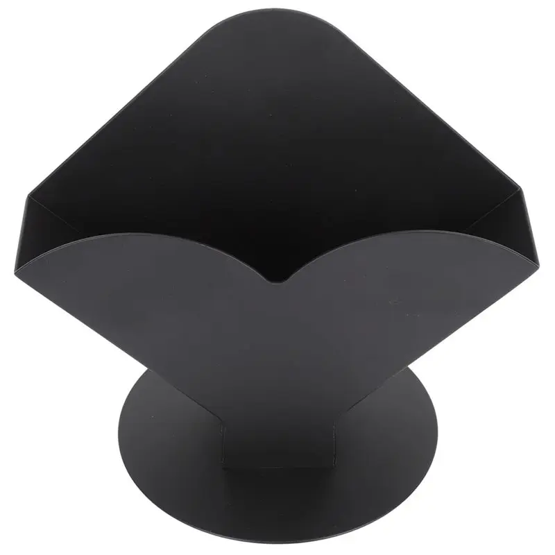 

CQMF-Черный матовый диспенсер для салфеток из нержавеющей стали, вертикальный держатель для салфеток, износостойкая подставка для салфеток, органайзер для домашнего стола