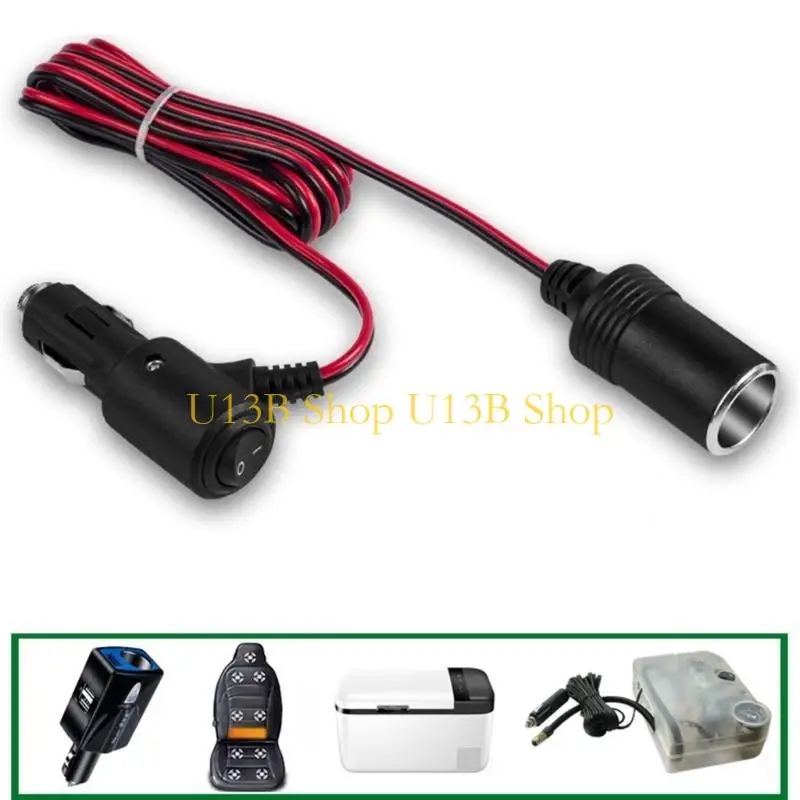 U13B 12V24V  Extension Cable Perfect for Vehicle Electronics 200cm/100cm/300cm/500cm Optional Cable Length