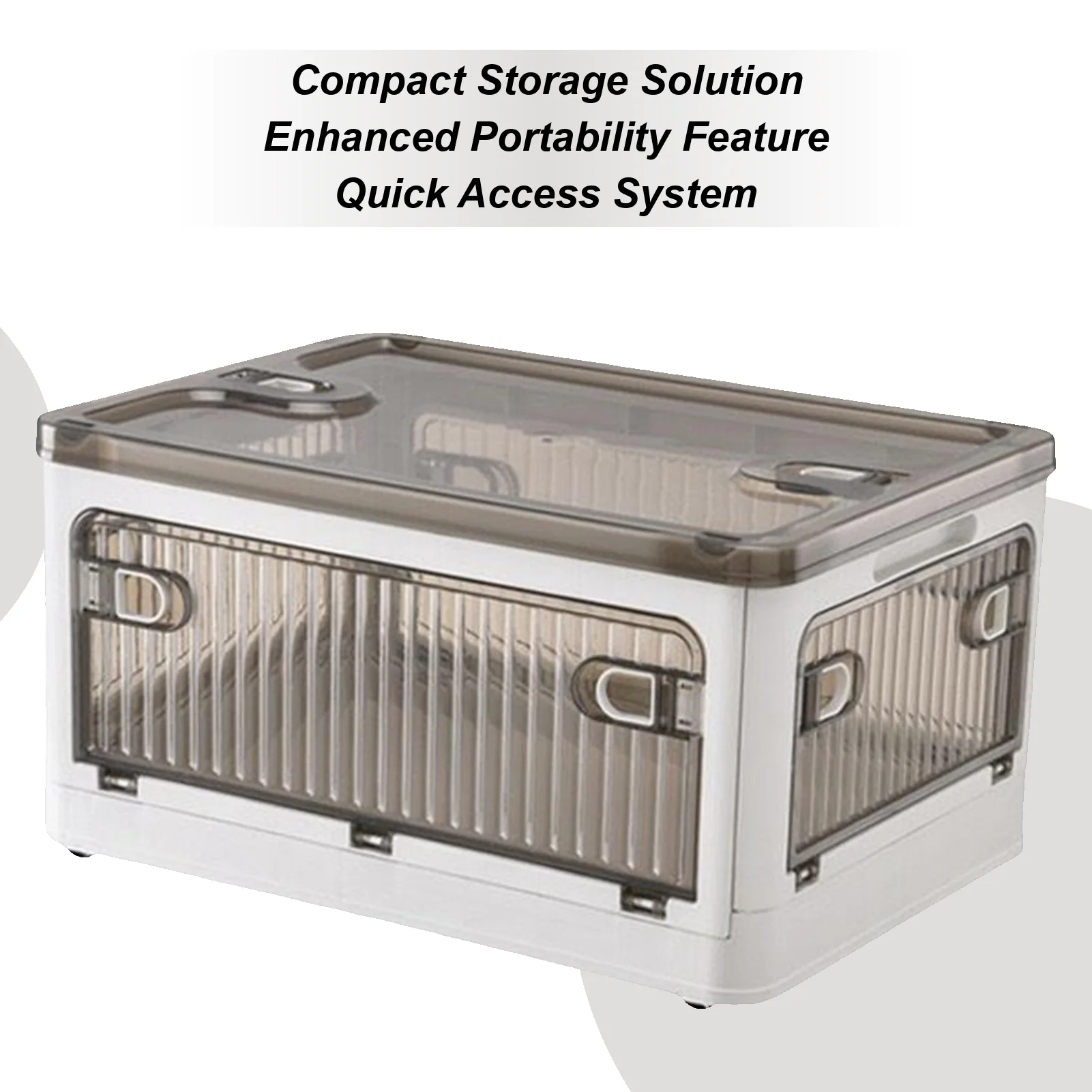 

Foldable Storage Box Foldable Storage Container Box Bin Space-Saving Cubes Crates Rolling Design For Bathroom Bed Pantry Dorm