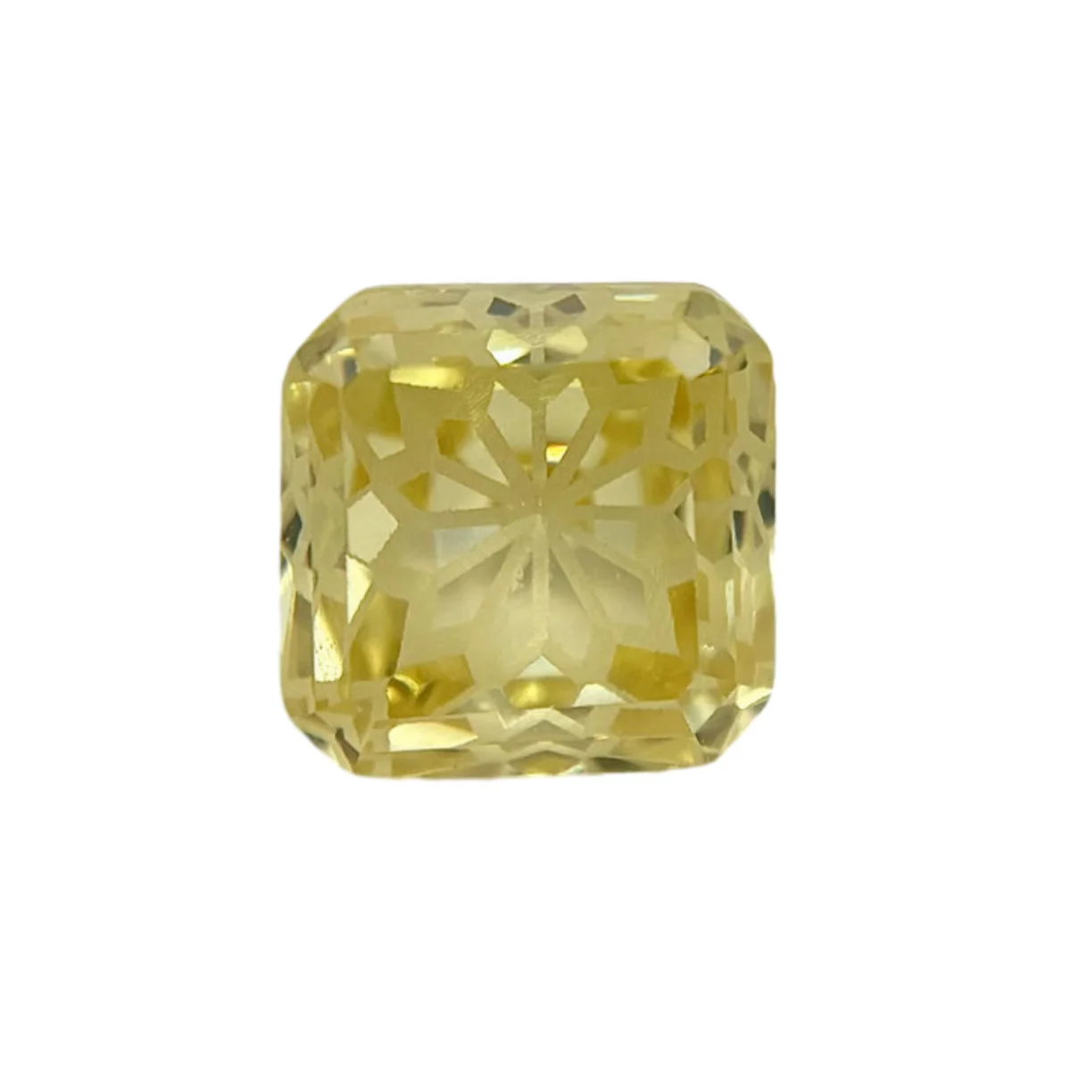 Octangle Princee Flowers Cut Loose CZ Gems L-Yellow Cubic Zirconia Stone For DIY Jewelry