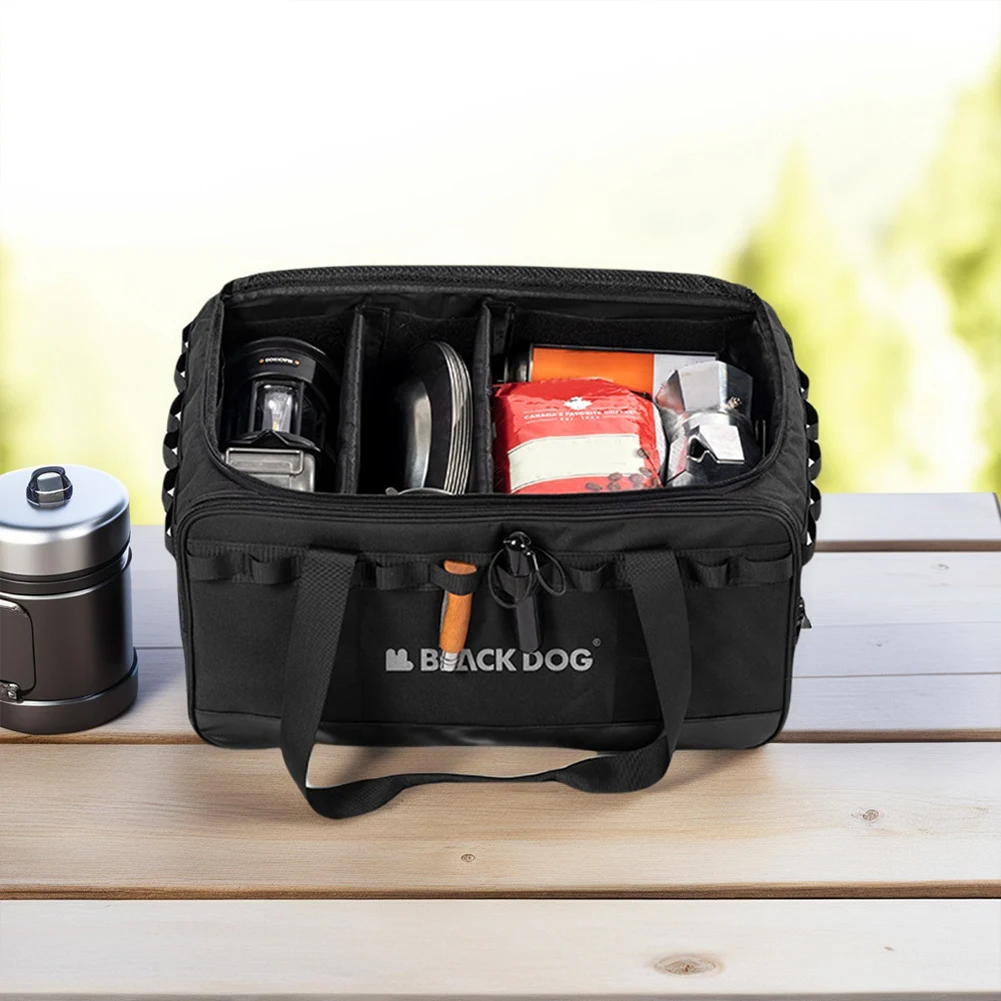 

30L Camping Storage Bag Large Capacity Outdoor Travel Organizer Adjustable Partition Outdoor Gear Storage Bag for Camping Hiking