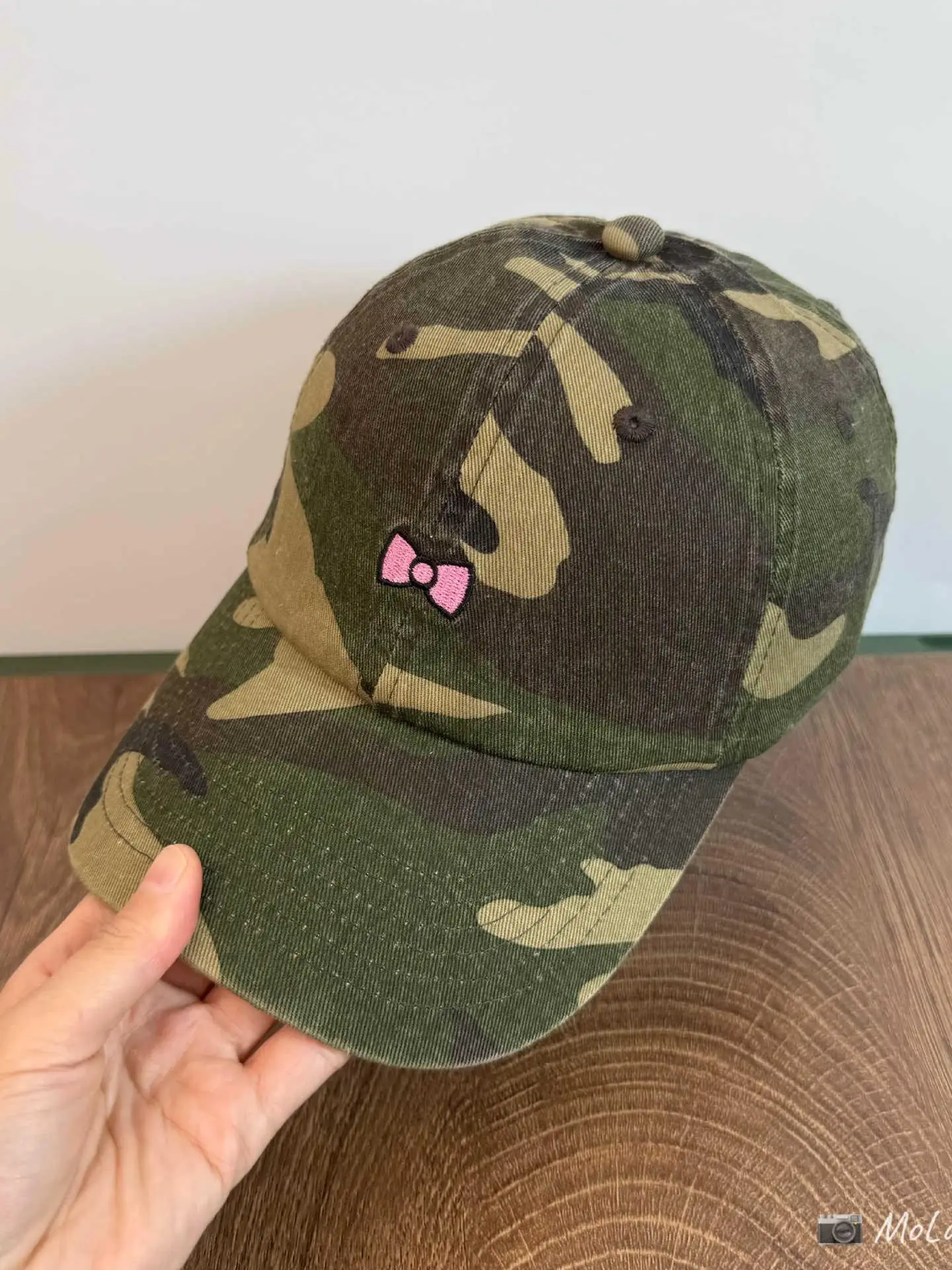 

Embroidery camouflage baseball cap women's cap versatile face hat