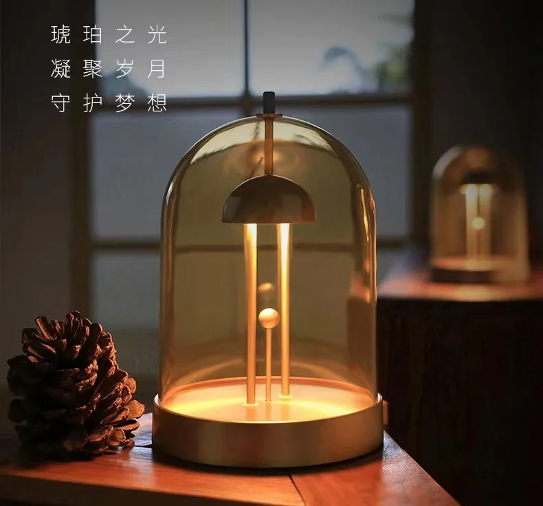 

Centroid LED night light dimming DIY creative gift light simple desk lamp atmosphere bedside charging mushroom light