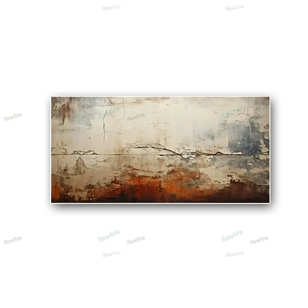 

Nordic Interior Wall Art Decor Living Room Abstract Geometric Figure Oil Paintings Handmade Canvas Poster Large Mural Artwork