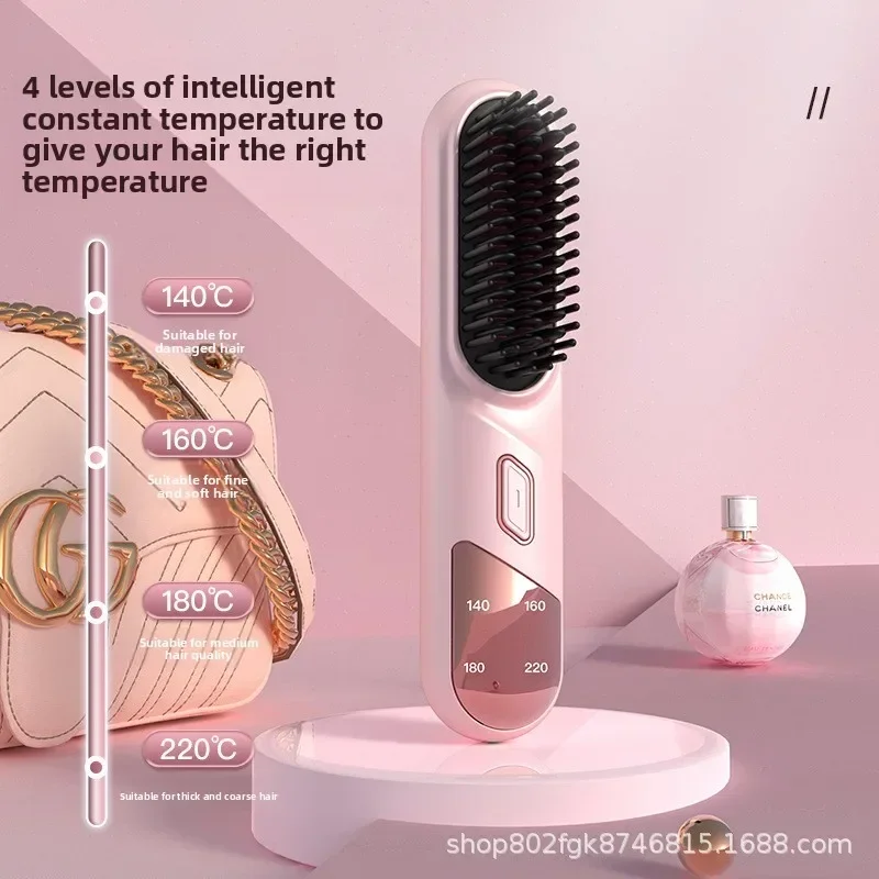 High quality  Negative Ion Hair Straightener Does Not Hurt The Hair Household Straight Splint Straight Curly Hair Dual-purpose C view 2
