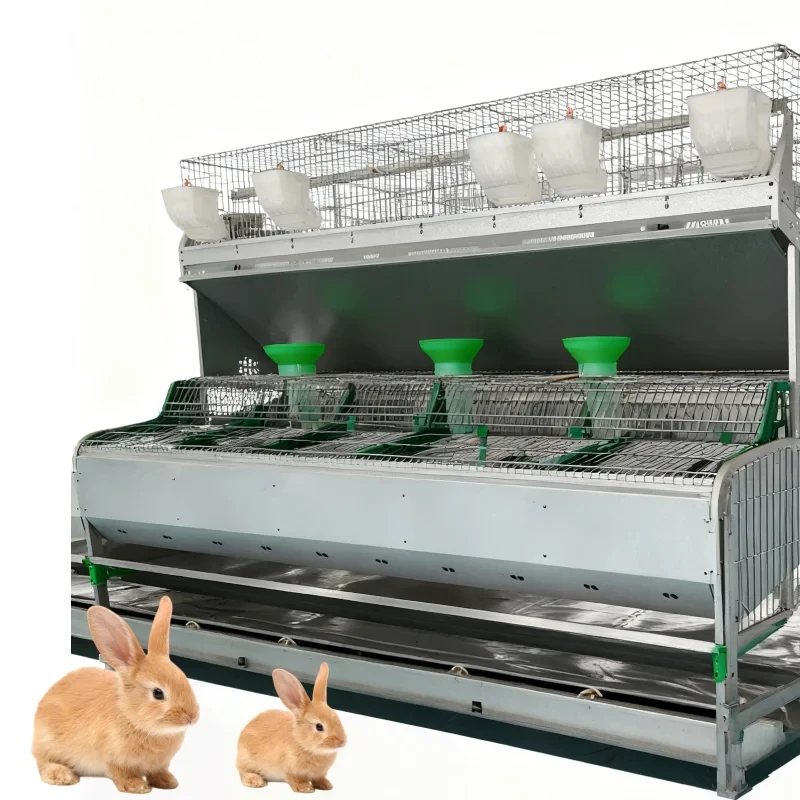 

24 Position 2 Layer European Style Mesh Rabbit Breeder Cage