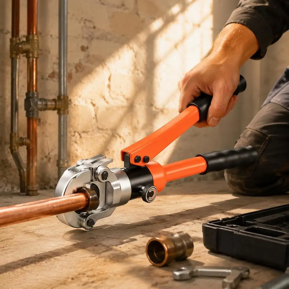 Outil de sertissage hydraulique pour tuyaux PEX et en aluminium-plastique, avec mâchoires U et UJ, et mallette de transport, ensemble d'outils de sertissage pour réparations et installations de plomberie