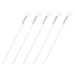 5 Pcs Mask Brush Applicators Tools Fan-shaped Makeup Care Beauty Wooden Handle Facial Travel