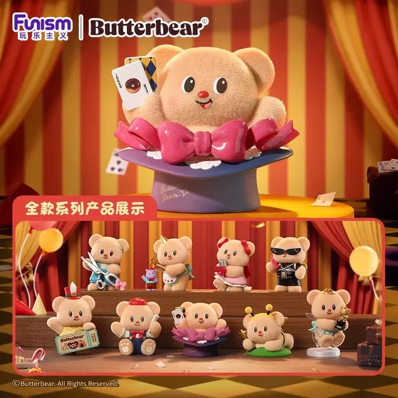 

Funism Butter Bear Top Team Series Mystery Blind Box Gifts Toy Model Anime Figures Collect Ornaments
