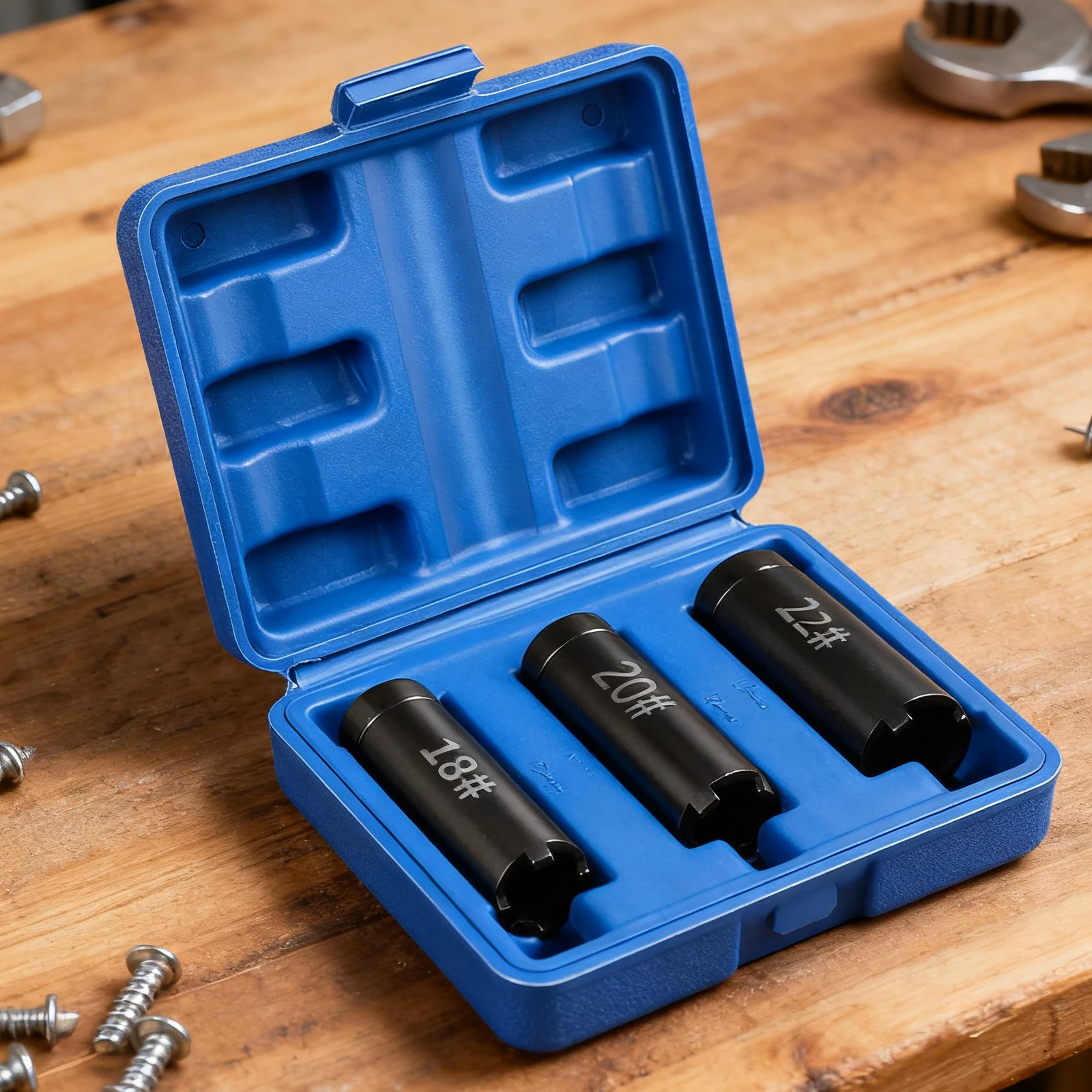 

3x Motorcycle Clutch Nut Remover 18mm 20mm 22mm Starter Disk Removal Tool Four Claw Socket Hand Tool for Scooter Repair