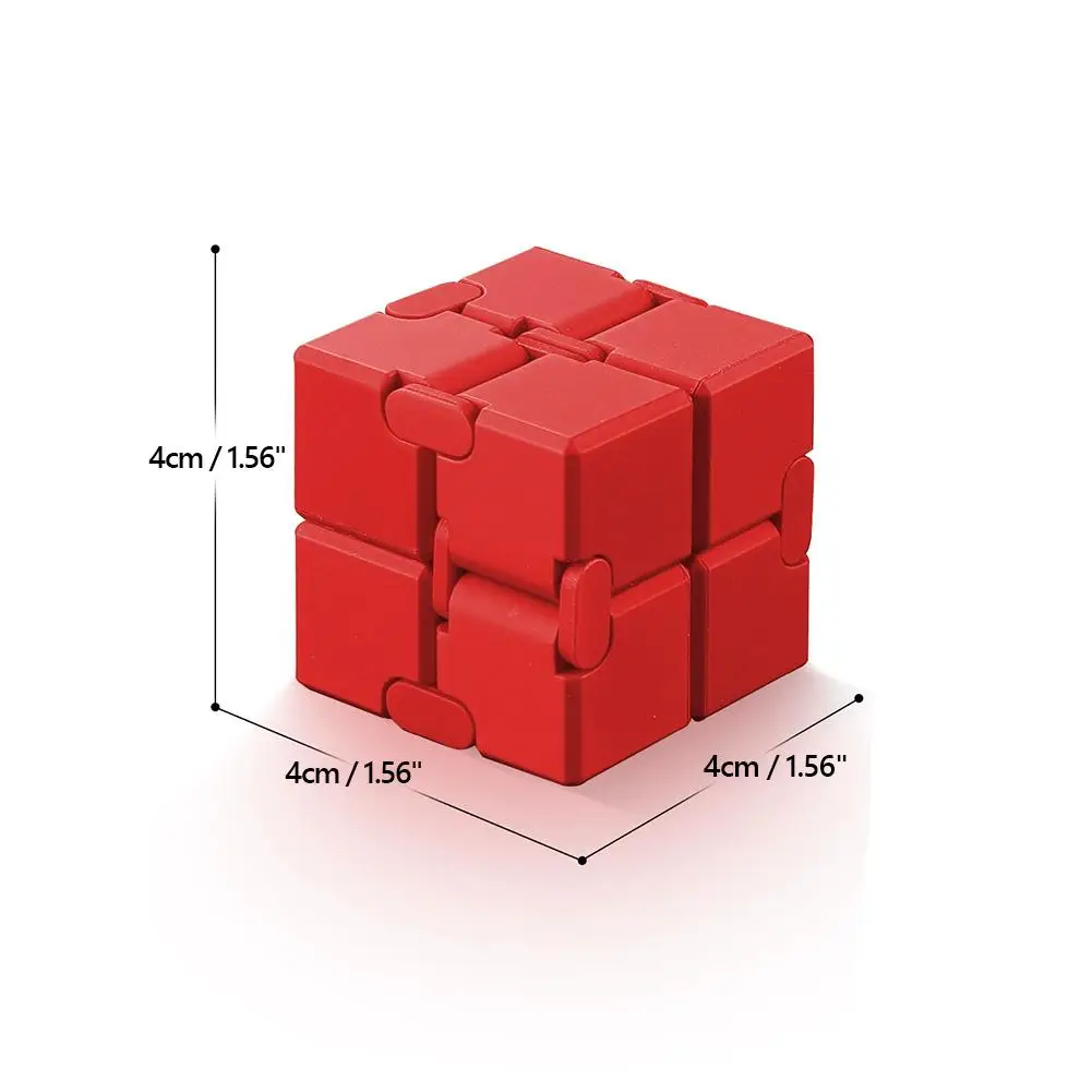Giocattolo antistress con cubo magico Giocattolo con cursore quadrato in metallo rotante per bambini Gioco rompicapo con diapositive Regalo di Natale ﻿