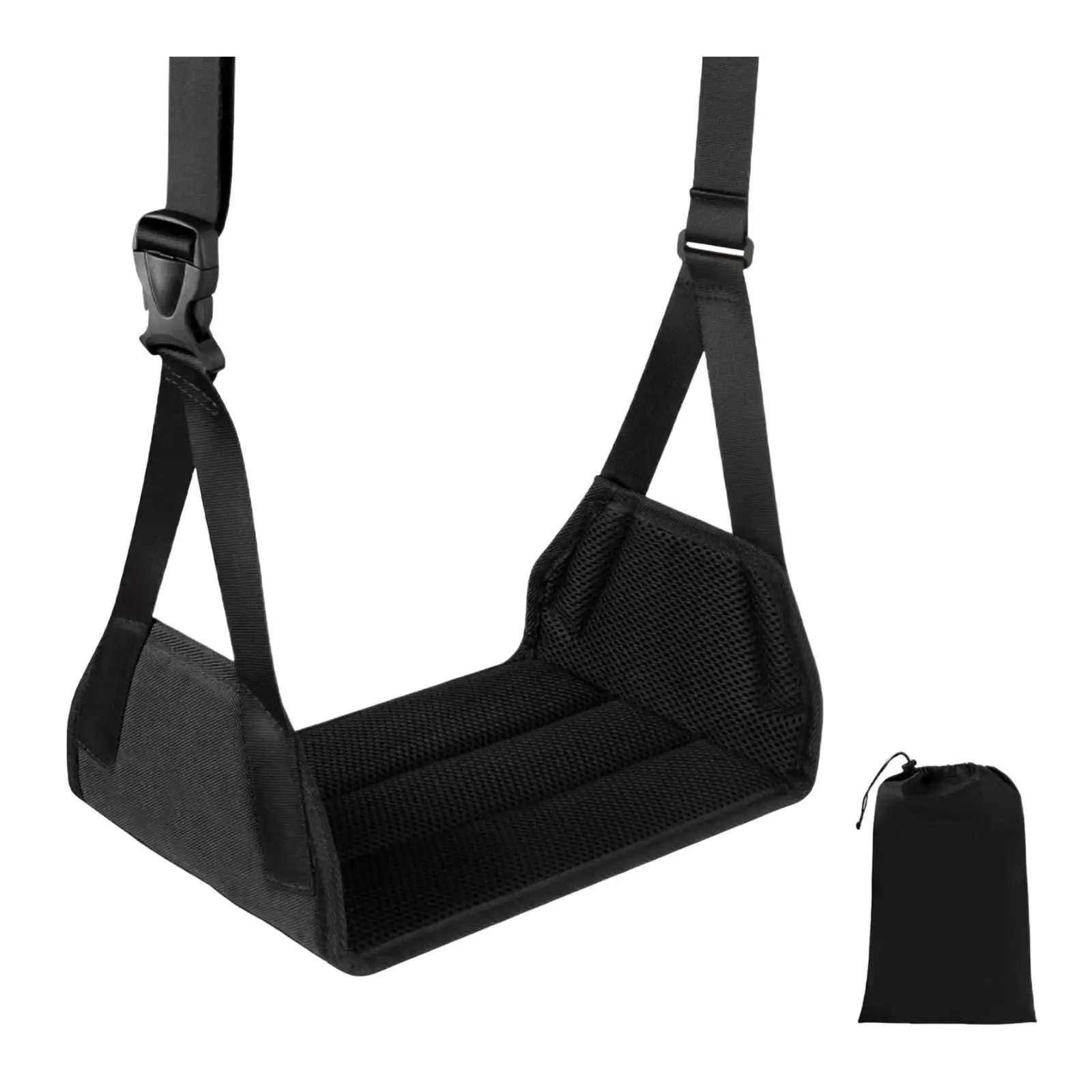 Ergonomic Foot Rest Hammock Support Cushion for Office Desk Plane Train Home Travel Comfort