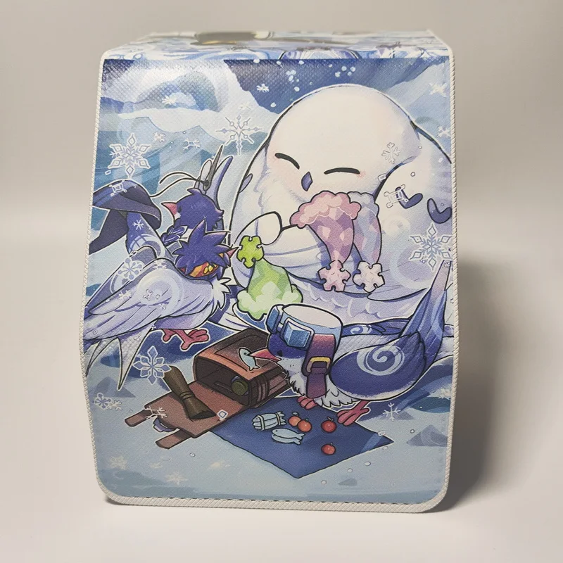 Yu Gi Oh Card Box Floowandereeze and The Advent of Adventure Anime Game Ocg Ptcg Trading Card Storage Box Pu Leather Box 100+